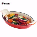 Venta caliente de hierro fundido rojo Cookware Set